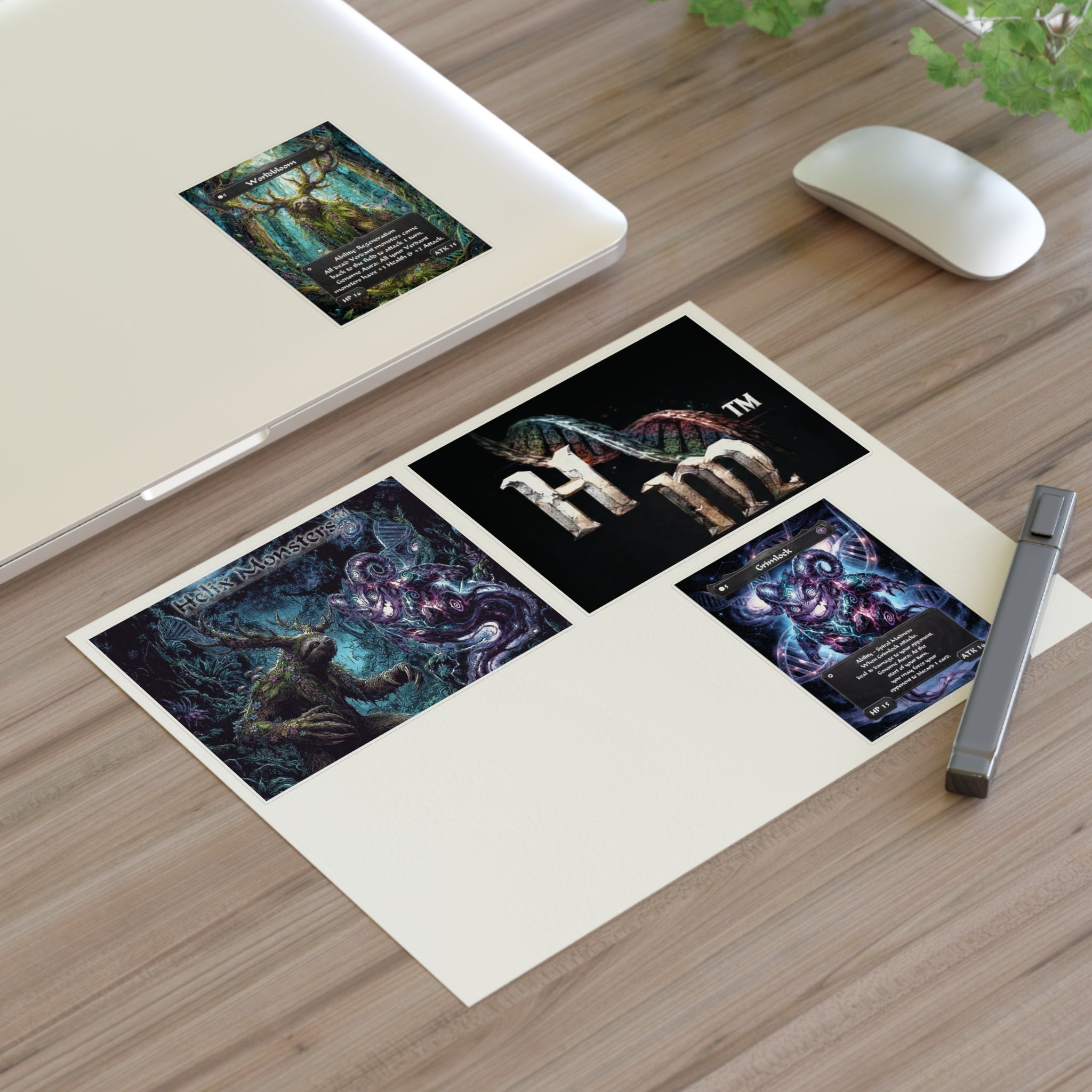Helix Monsters Sticker Sheet