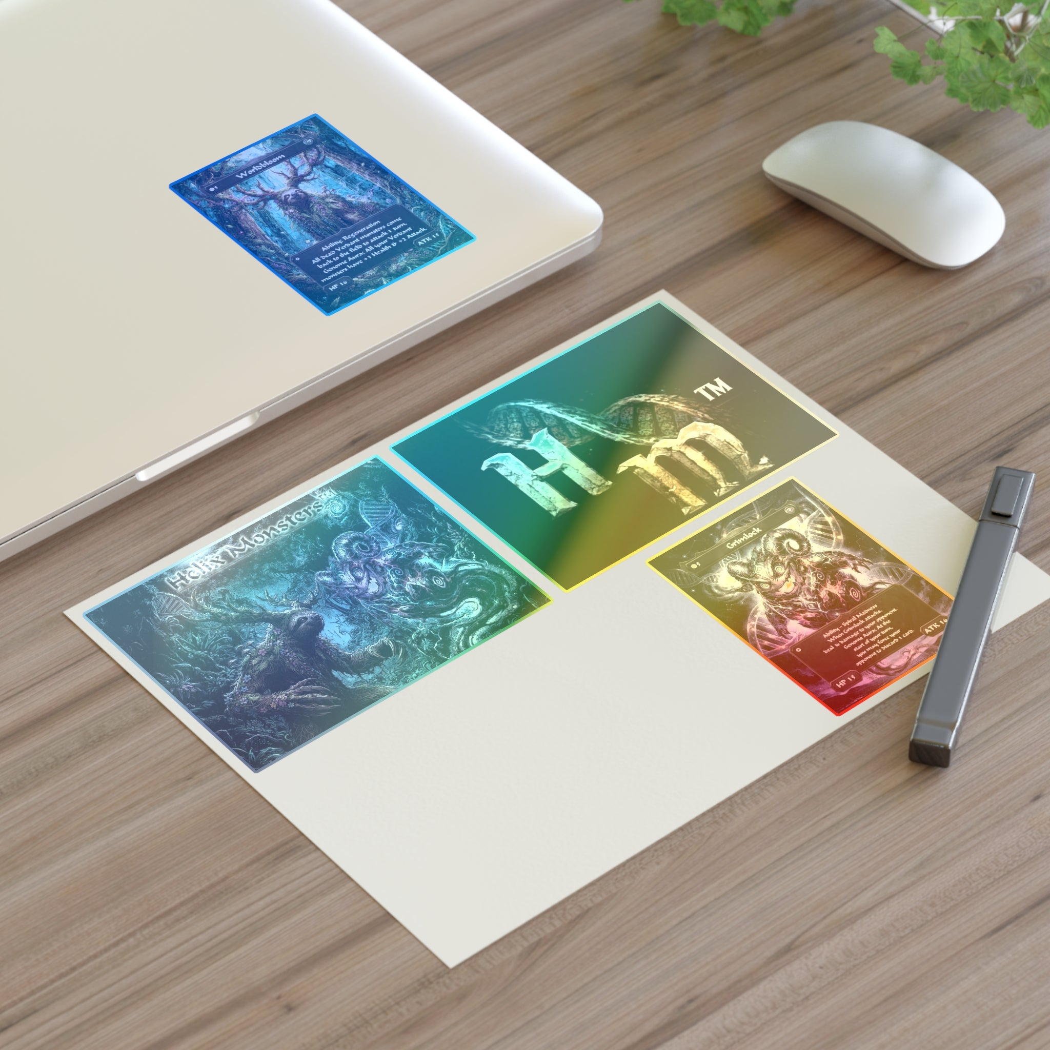 Helix Monsters Sticker Sheet