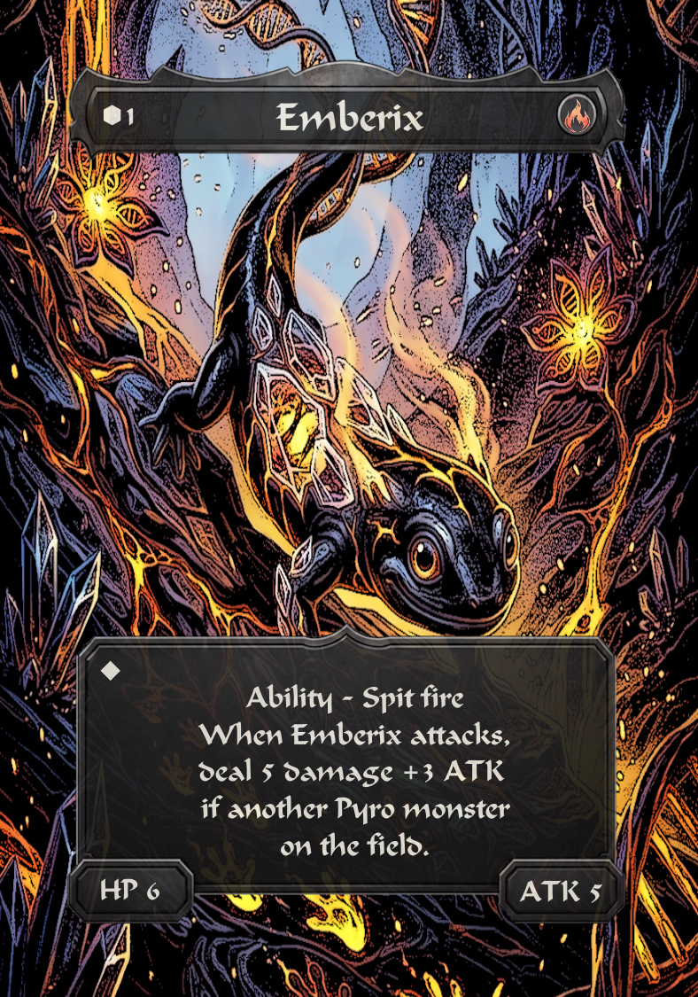 Helix Monsters™ Pyros Booster Pack 9 Cards