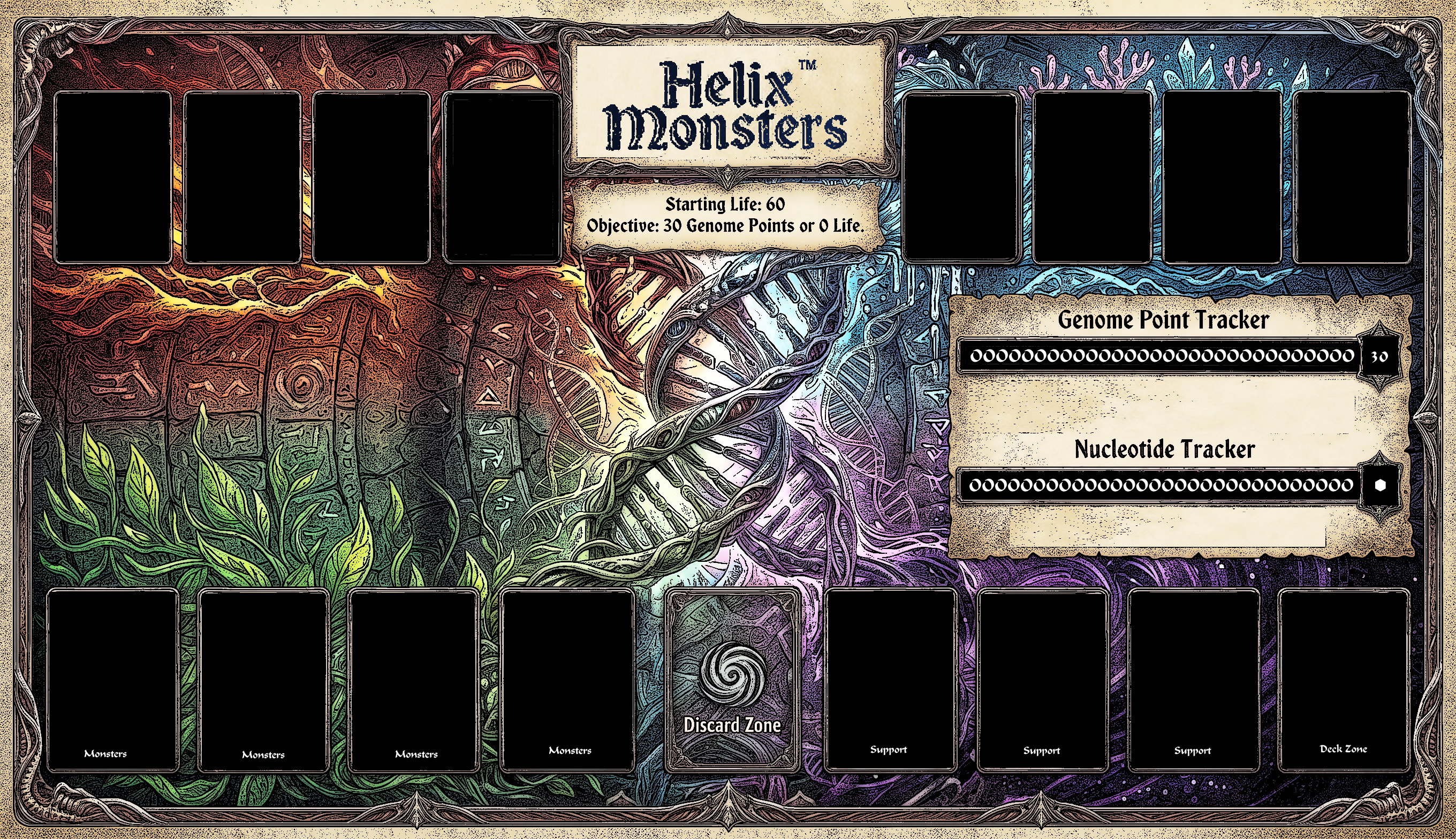 Helix Monsters™ Game Mat (14"x24")
